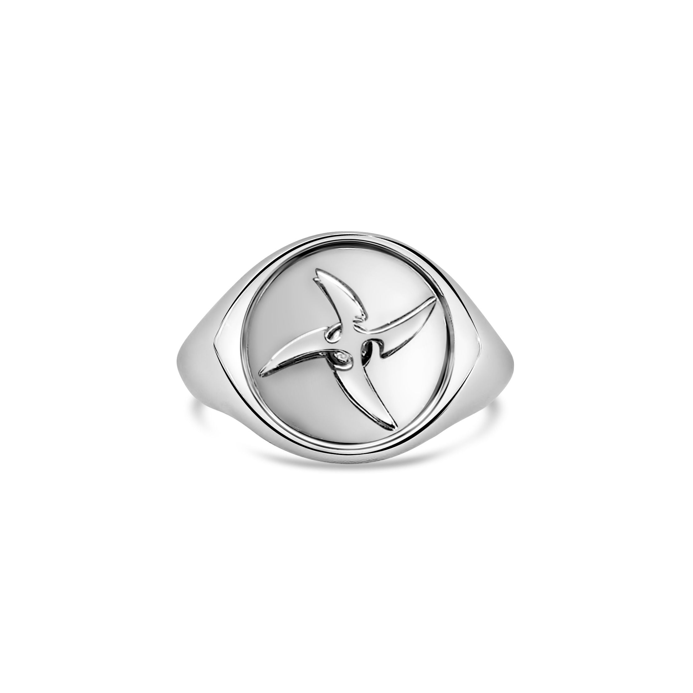 Sterling Silver Spinning Shuriken Ring - 925 Silver Ninja Star Jewelry for Men & Women - Perfect for Cosplay, Gift Giving and Anime Enthusiasts