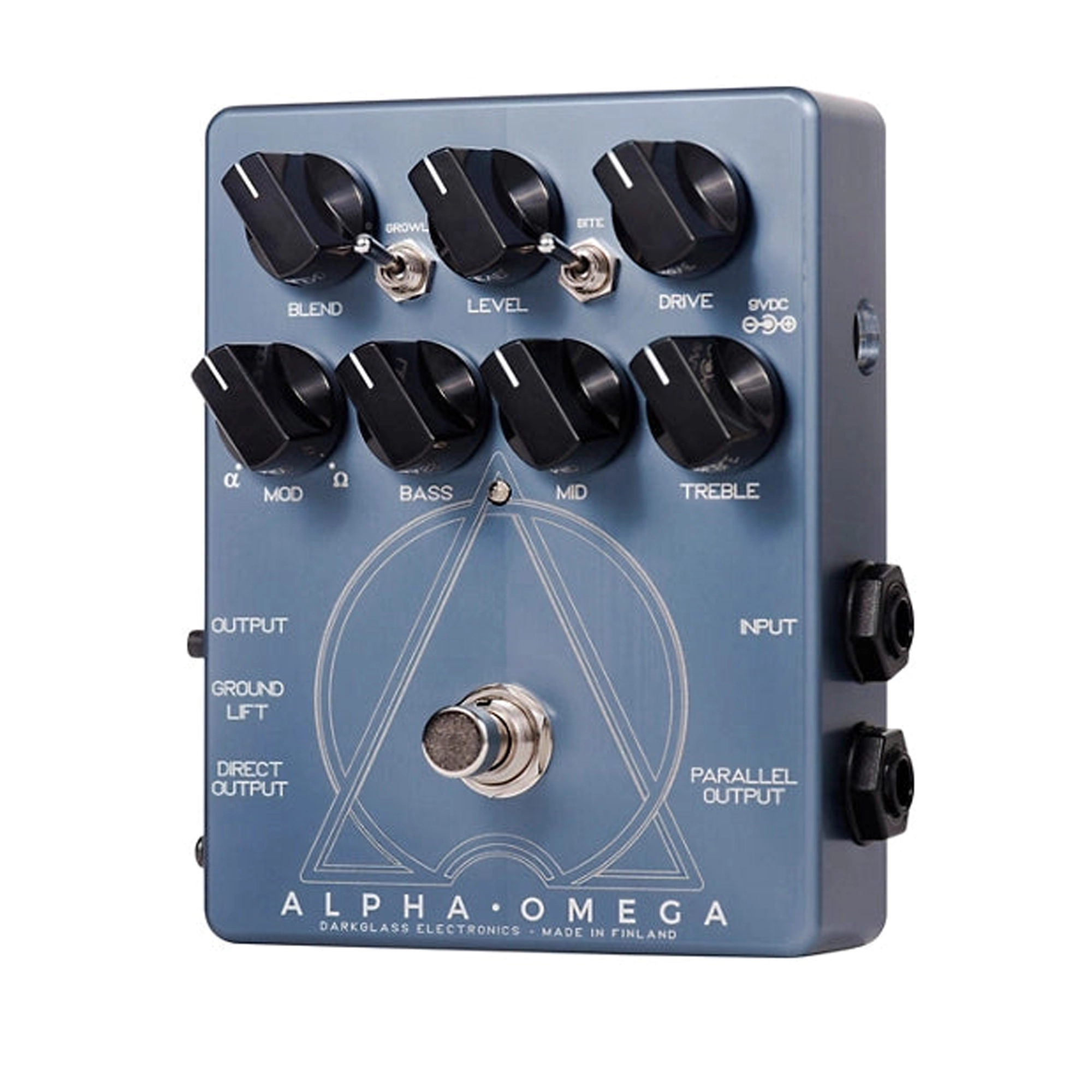 Darkglass Alpha Omega Bass Preamp Pedal - High Gain Distortion & EQ for Bass Guitar - Perfect for Recording, Live Performances, and Metal Music