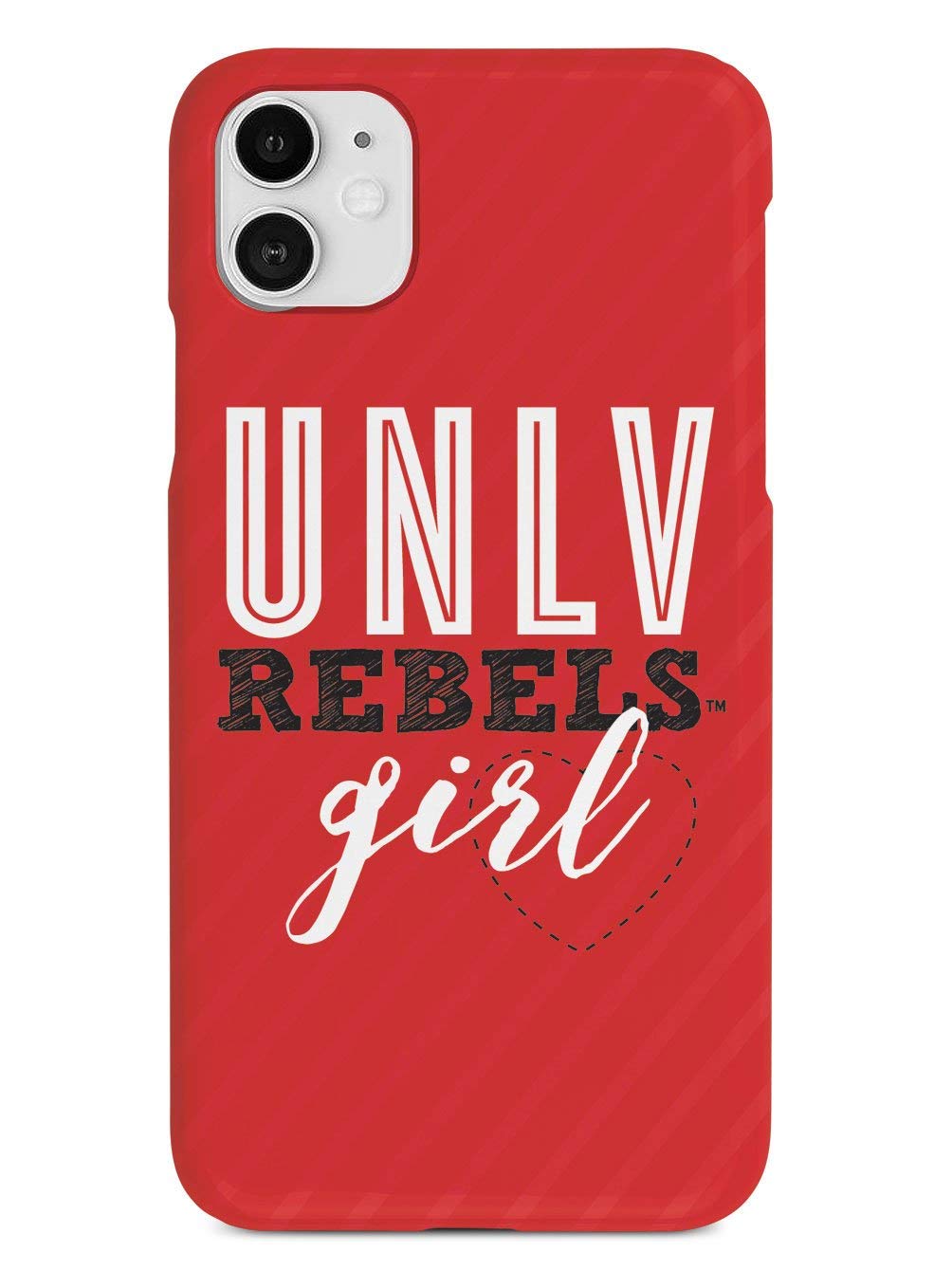 Inspired Cases - Shockproof & Anti-Scratch iPhone 12 Case with 3D Textured Design - Compatible with Apple iPhone 12 - UNLV Rebels Girl Protective Phone Cover - Perfect for Daily Use, Sports & Outdoor Activities