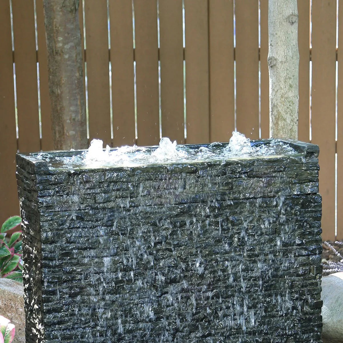 Premium Front Spill Straight Stacked Slate Wall Topper - Durable Stone Veneer for Indoor/Outdoor Home Decor, Fireplace Surrounds, and Accent Walls