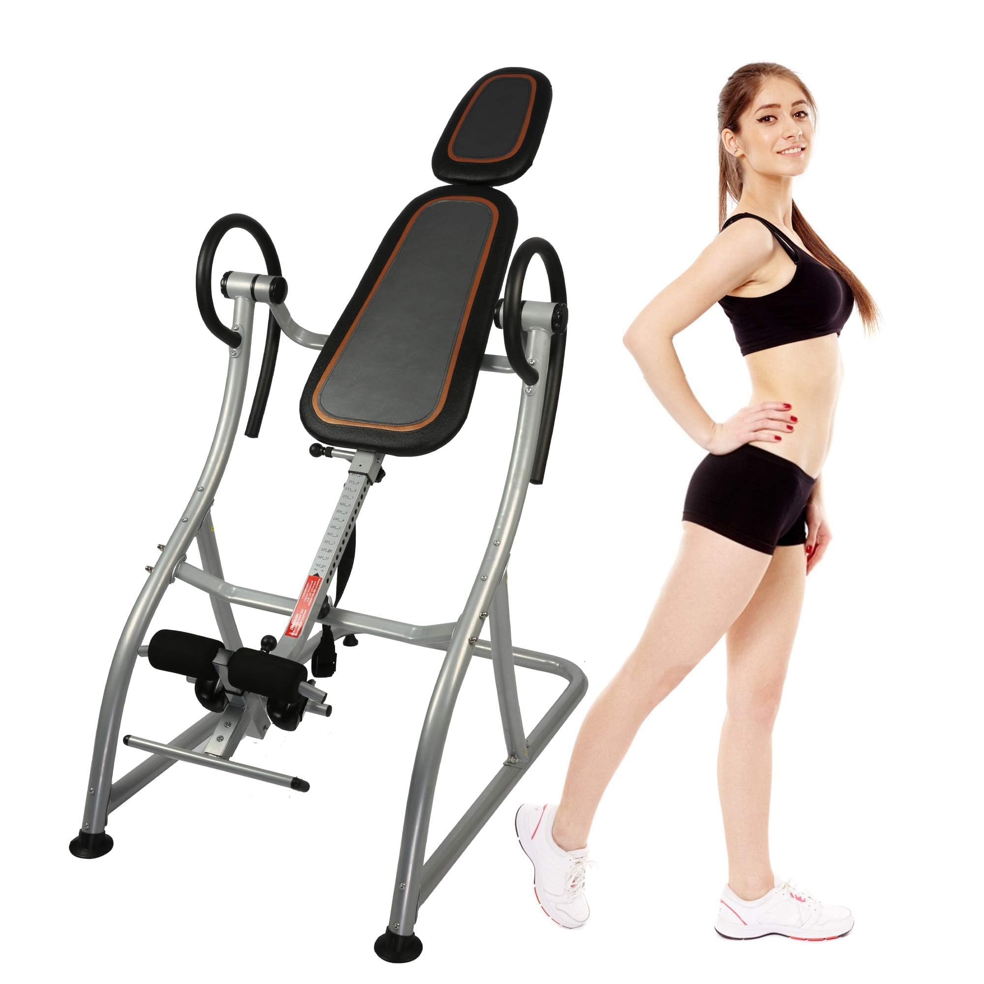TRY & DO Heavy Duty Inversion Table for Back Pain Relief - 330 lbs Weight Capacity, Adjustable Height Back Stretcher with Comfortable Foam Backrest - Perfect for Home Therapy, Spinal Decompression & Fitness Recovery