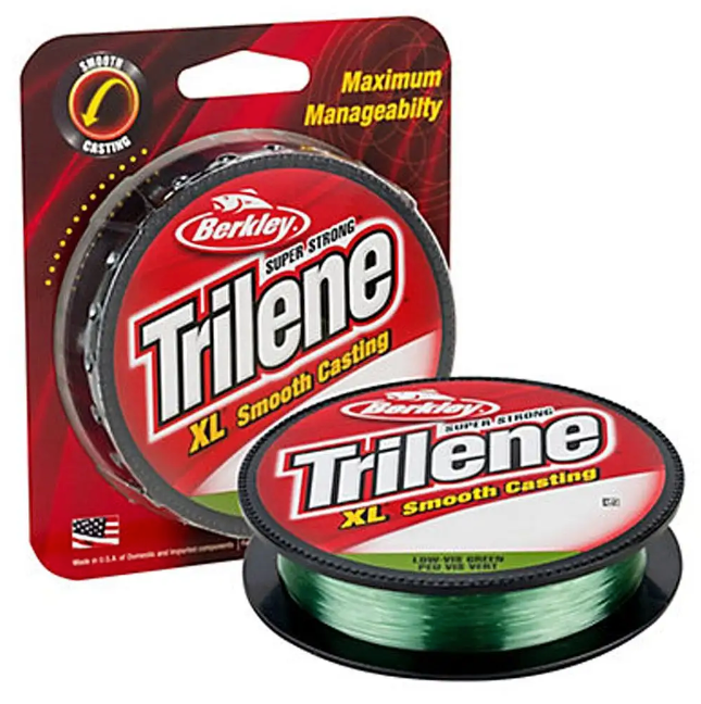 Berkley Trilene XL Monofilament Fishing Line - 4lb Test, 328 Yards, Low Visibility Green - Perfect for Freshwater and Light Saltwater Fishing