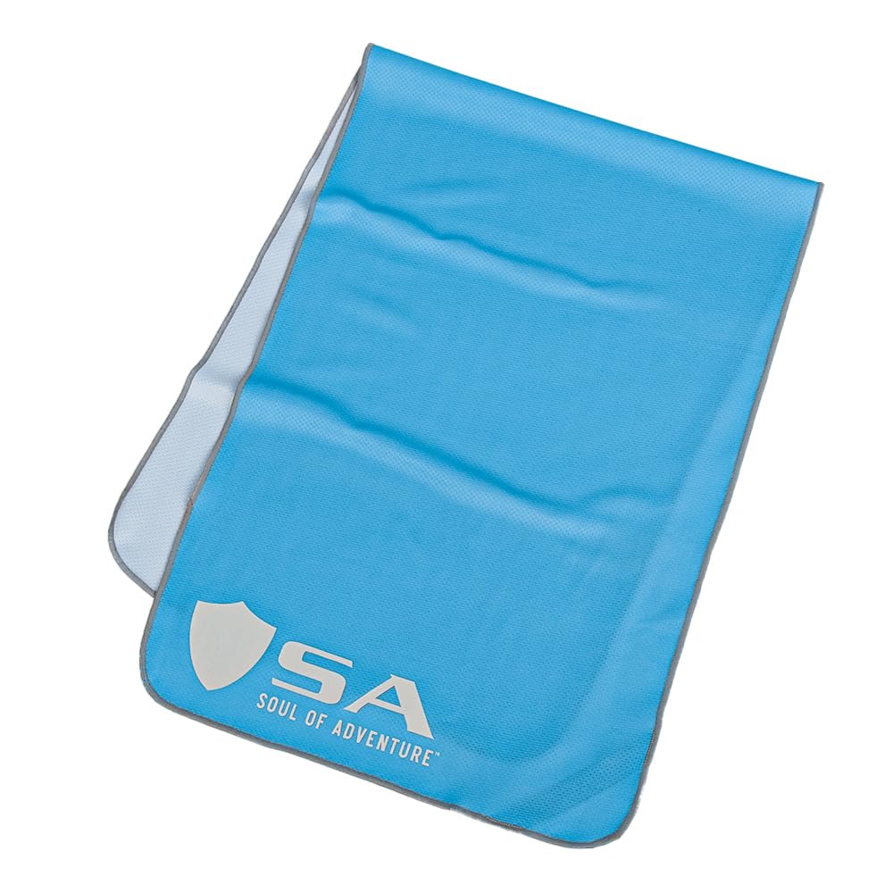 SA Cooling Performance Towel - Instant Cooling Sports Towel for Running, Gym & Outdoor Activities | Wet or Dry Use | Quick-Dry & Reusable | Perfect for Hiking, Yoga & Hot Weather (Blue)