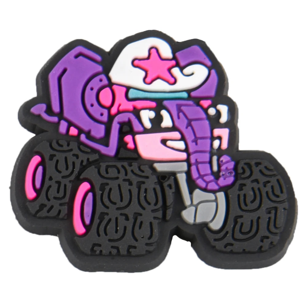 Cool PVC Motorcycle Shoe Charm - Racing Bike Accessories for Men & Women - DIY Shoe Pins & Wristband Decor - Perfect for Bikers, Gifts & Motorcycle Enthusiasts