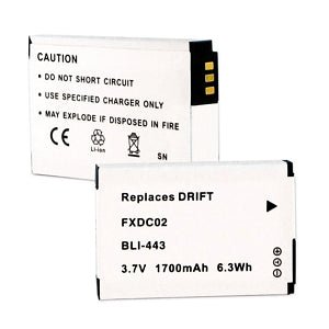 Drift FXDC02 3.7V 1700mAh Rechargeable Lithium Battery - Power for RC Toys, Drones, and DIY Electronics Projects