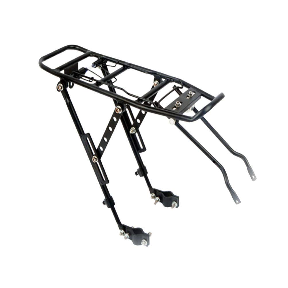 **Garneck Universal Bike Rear Rack - Durable Bicycle Cargo Carrier for Road & Mountain Bikes - Perfect for Commuting, Shopping & Beach Rides**
