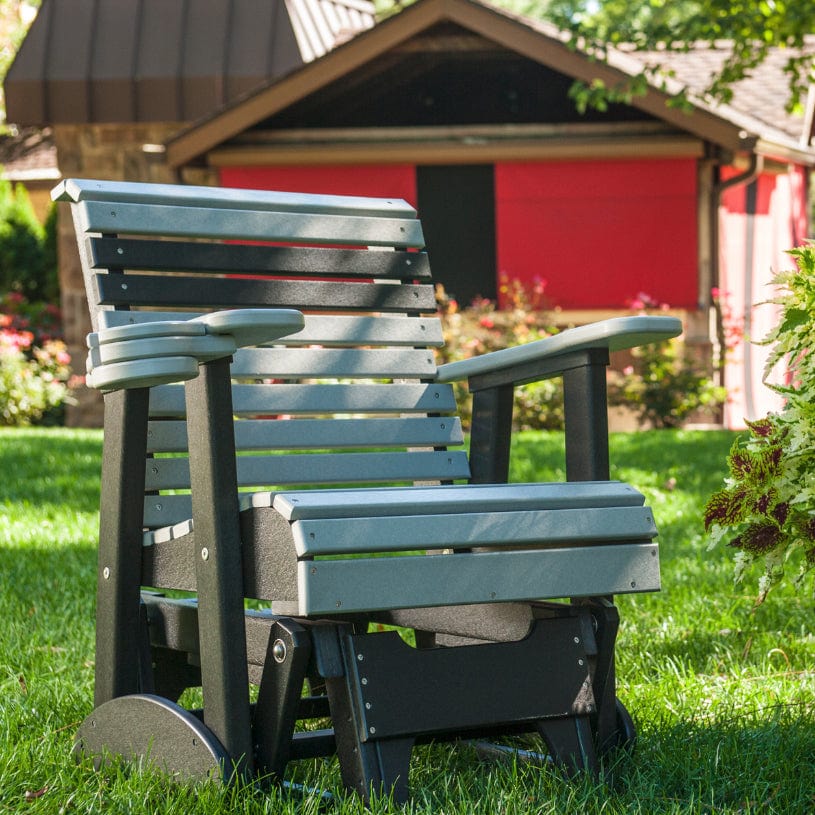 Eco-Friendly Recycled Plastic Glider Chair - Comfortable Outdoor Rocking Chair for Patio, Garden & Nursery - Sustainable Seating Solution for Relaxing & Nursing