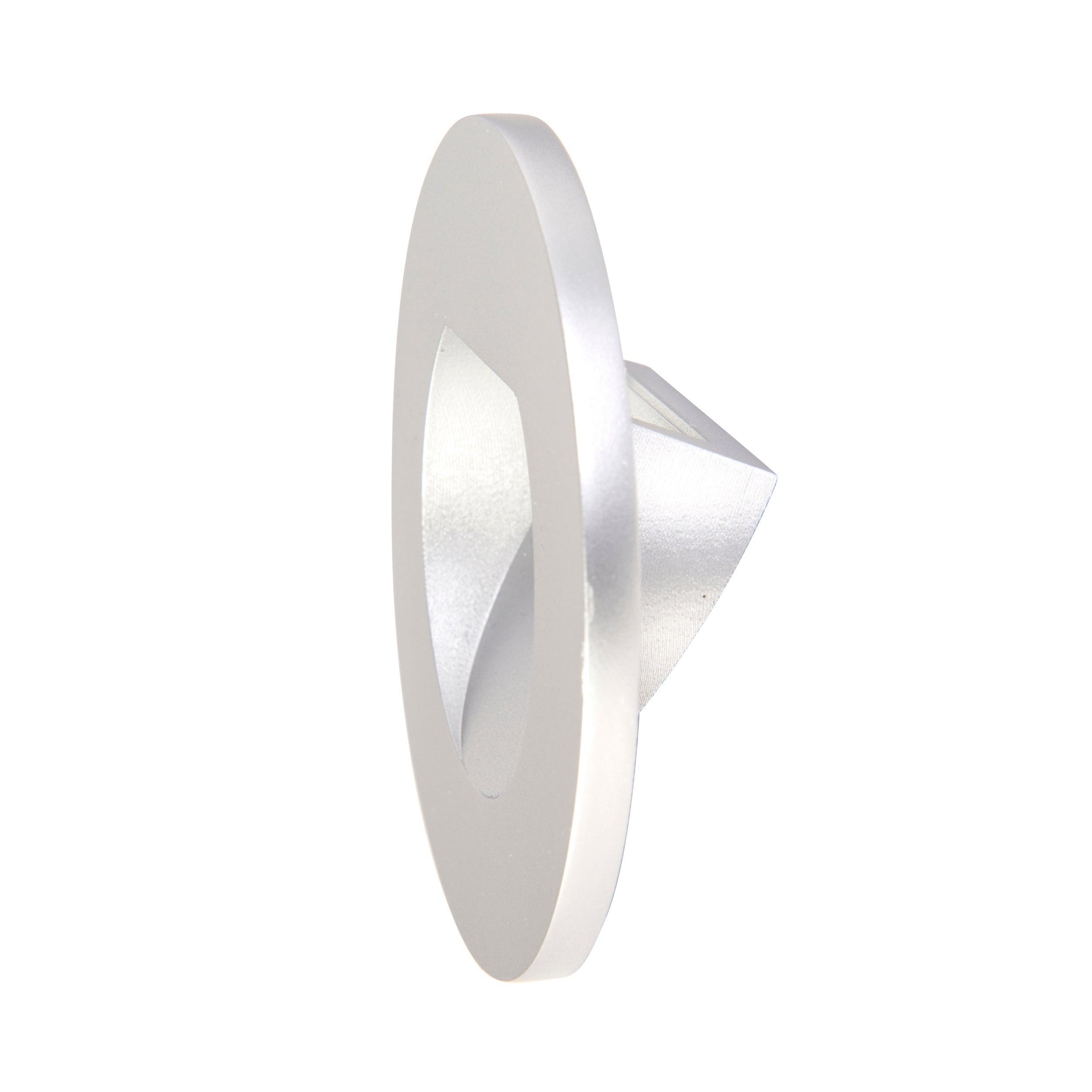 Albus CCT Silver Bezel LED Recessed Downlight - Energy Efficient Dimmable Ceiling Light for Kitchen, Living Room & Bedroom
