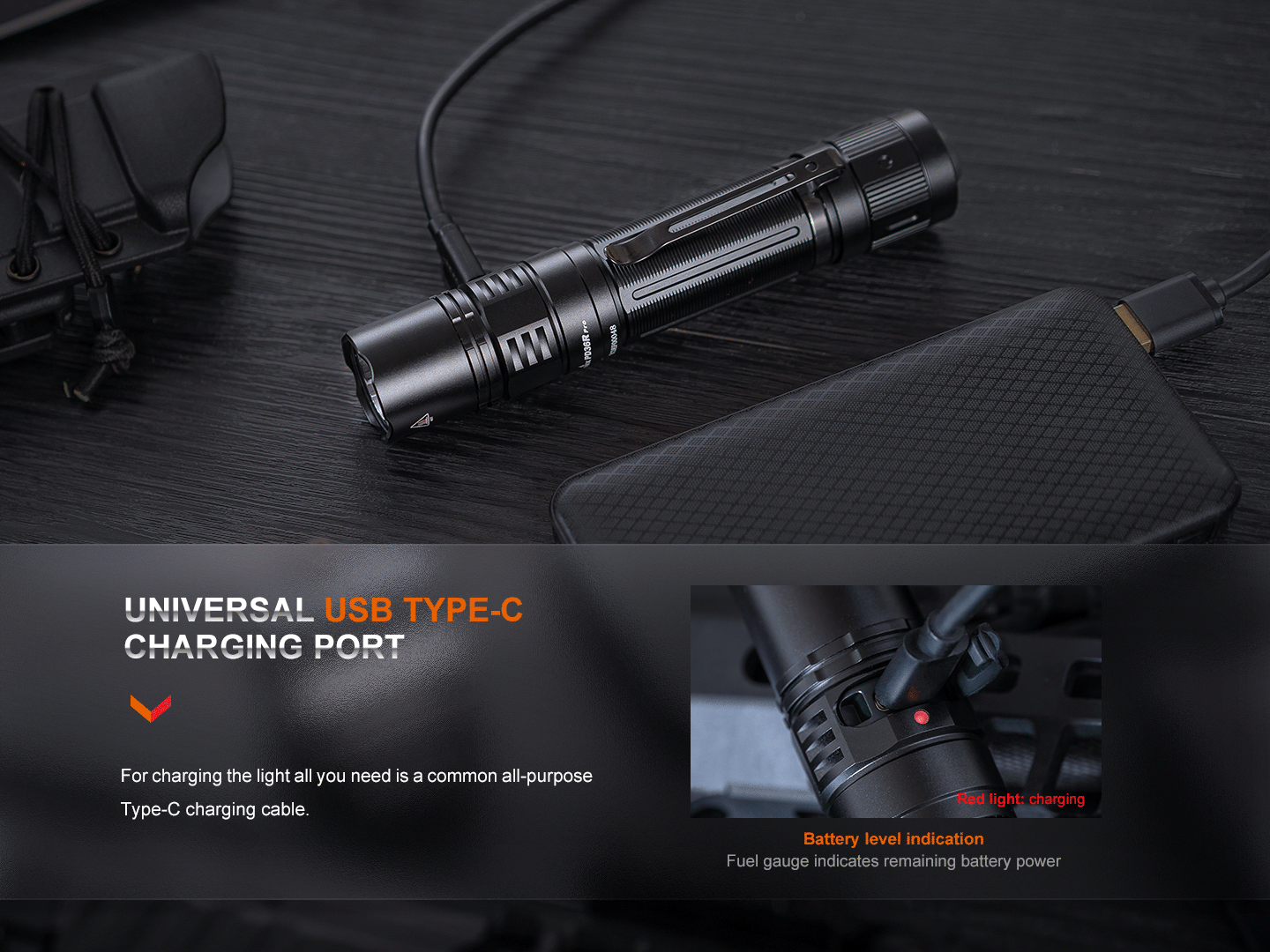 Fenix PD36R Pro 2000 Lumen Rechargeable Tactical Flashlight with USB-C - Free Mini Lite Bundle for Outdoor Camping, Hiking, and Emergency Preparedness