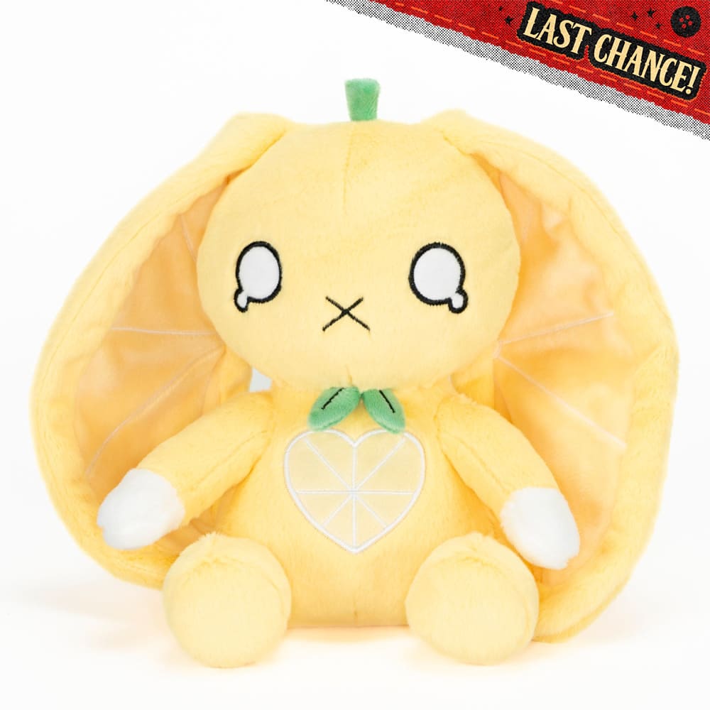 Plushie Dreadfuls Lemon Rabbit Stuffed Animal Toy - Soft Cute Bunny Plush for Kids, Gift, and Home Decor