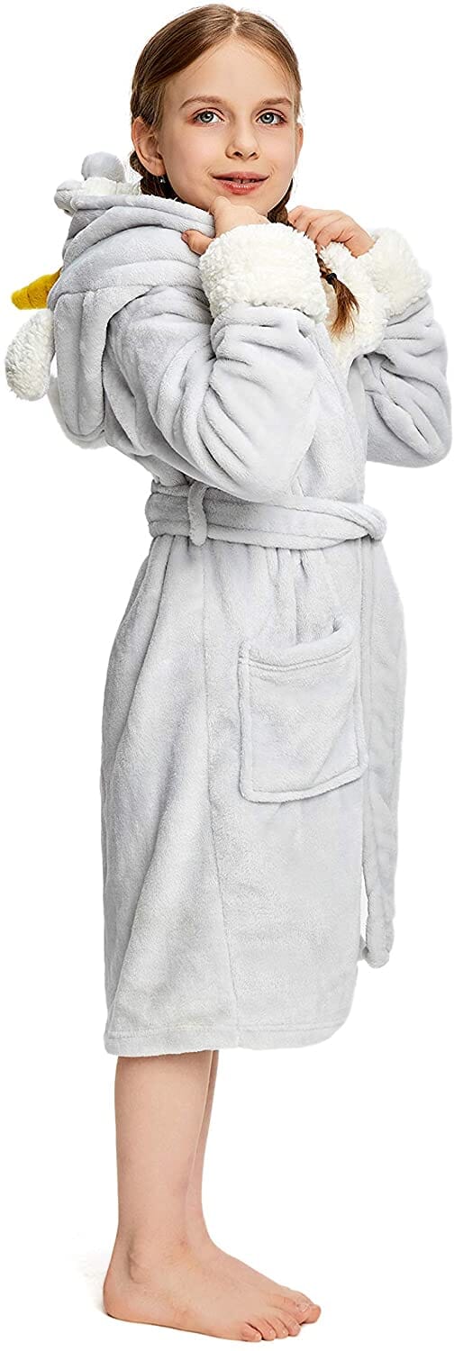 Soft & Cozy Princess Unicorn Bathrobe for Kids - Fast Priority Shipping - Perfect for Birthday Gifts, Spa Days & Bedtime Comfort