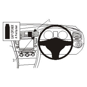 ClicOn No Holes Center Dash Mount for Volkswagen Golf VII (2013-2020) - Secure Phone Holder for Hands-Free Navigation & Driving Safety