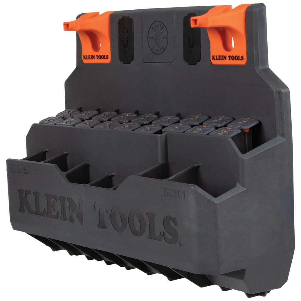 Klein Tools Hard Tool Storage Module with S-Hook - Heavy Duty Organizer for Electricians, Contractors & DIY - Perfect for Tool Belts, Workbenches & Job Site Organization