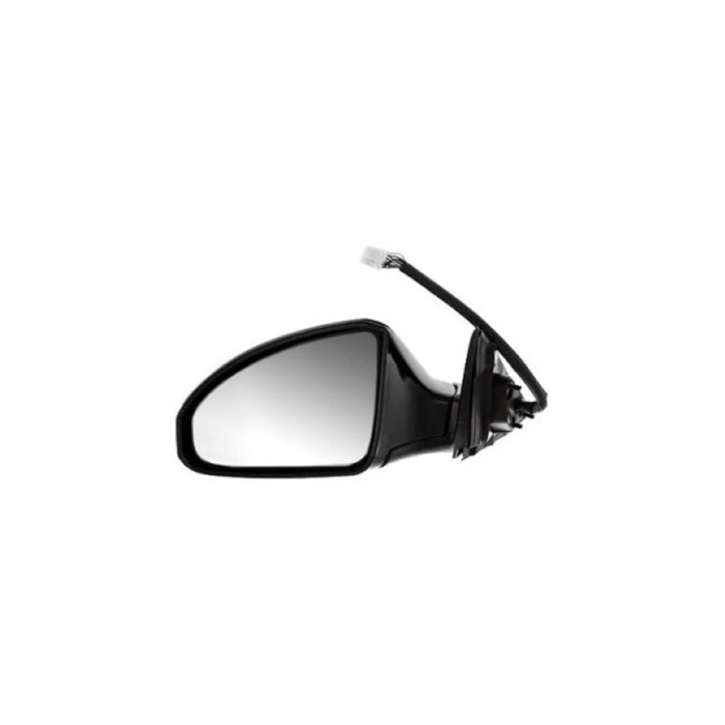Infiniti FX35 2003-2005 Driver Side Power Folding Door Mirror with Memory & Rear View Monitor - Smooth Black (Part# 1IN1320111, 196302CL21B) | Perfect Replacement for Damaged Mirrors | Enhances Safety & Convenience for Parking & Lane Changes
