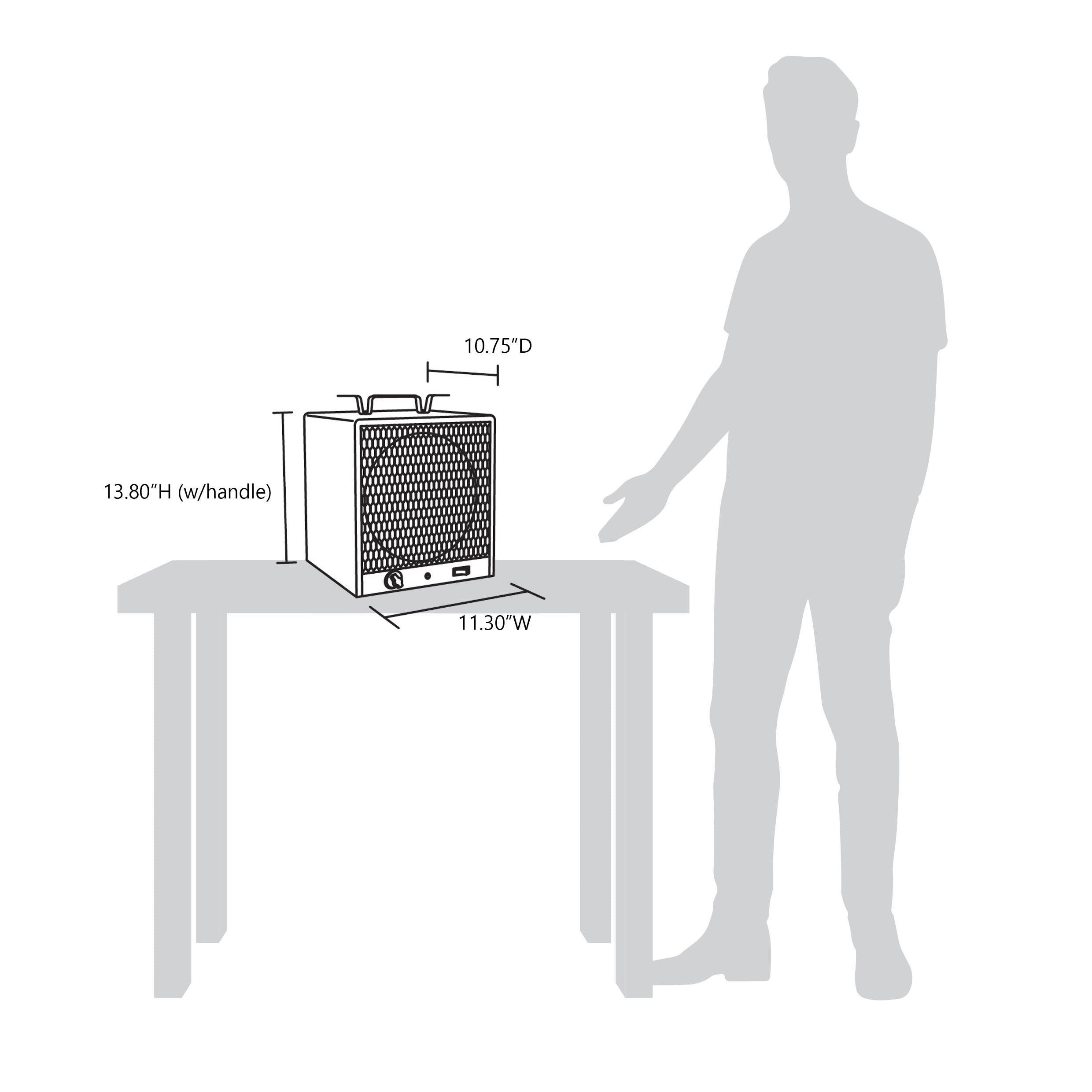Newair® 240V Portable Electric Garage Heater - Fast Heating for Workspaces, Basements & Outdoor Areas