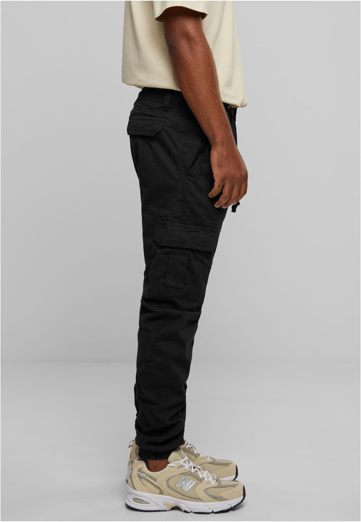 Men's Cargo Jogger Pants TB1268 - Black Large Size | Tactical Workout Pants for Hiking, Gym & Casual Wear