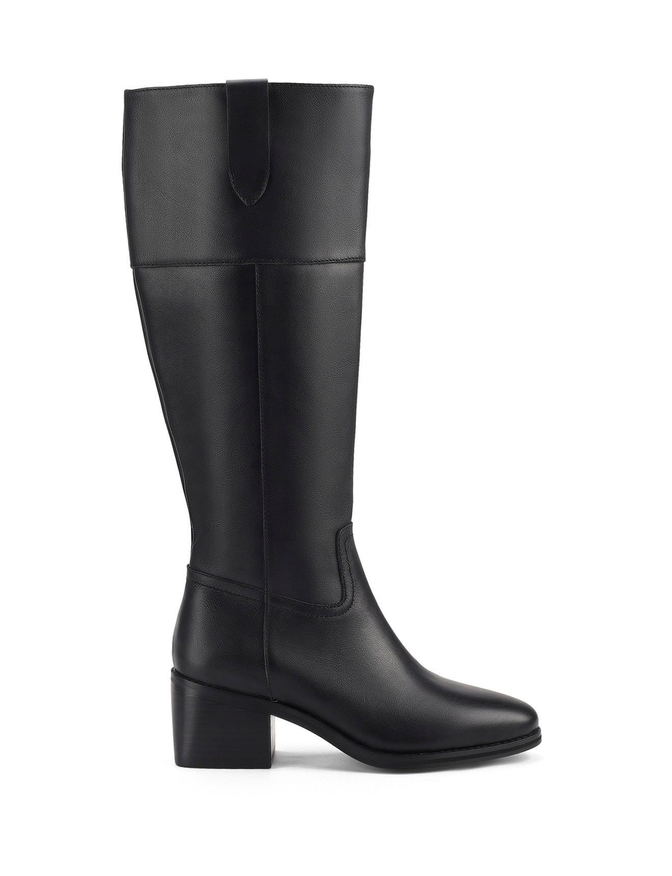 Zoey Women's Black Leather Riding Boots - Stylish & Comfortable for Equestrian, Motorcycle & Casual Wear