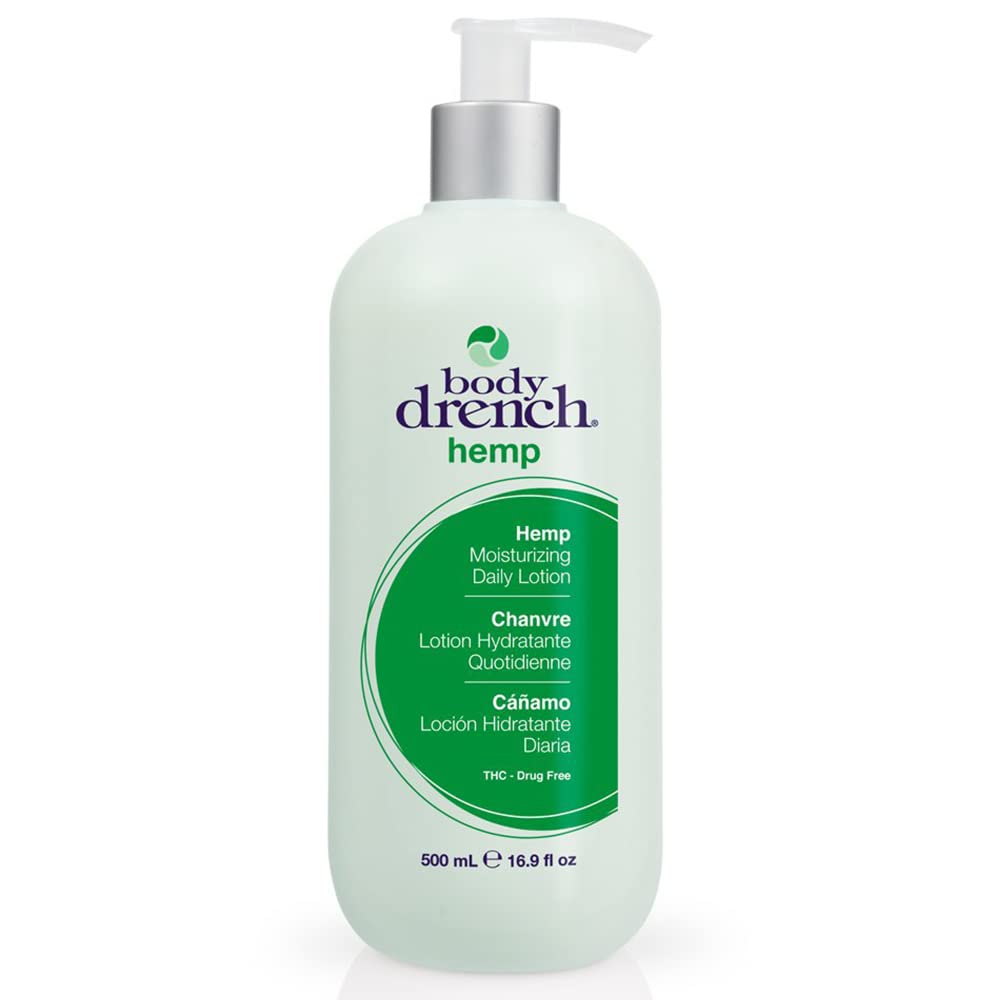 **Body Drench Moisturizing Daily Body Lotion for All Skin Types – Hemp Seed Oil Infused, 16.9 Fl Oz | Hydrating & Soothing Dry Skin – Perfect for Daily Use & Post-Shower Care**
