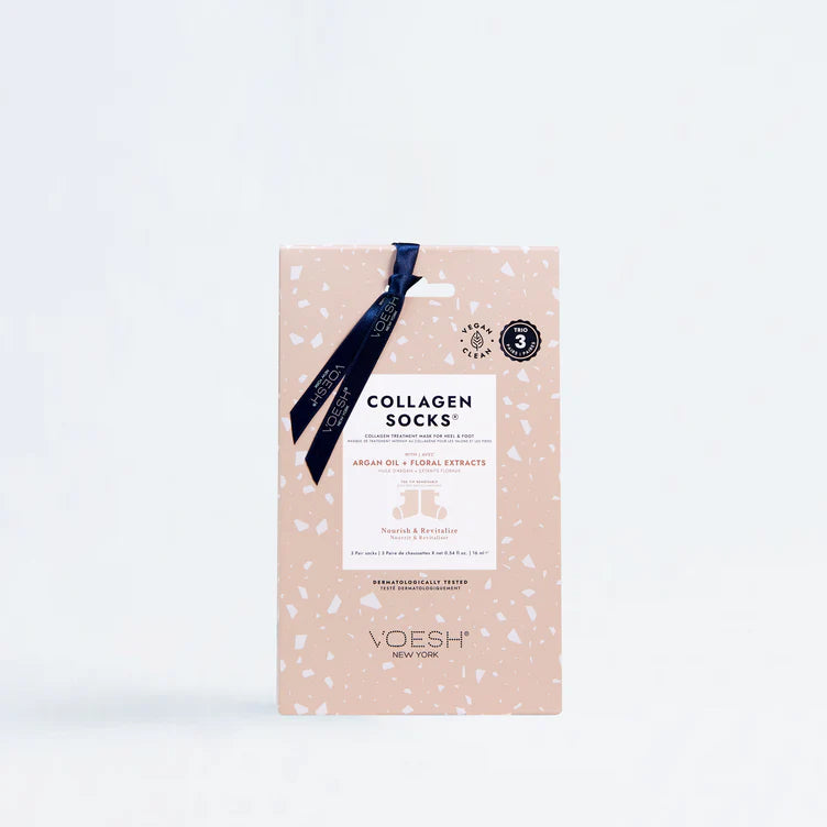 Collagen Infused Socks with Argan Oil - 3 Pack Moisturizing Foot Care for Dry Skin - Perfect for Nighttime Hydration, Spa Treatments & Relaxation