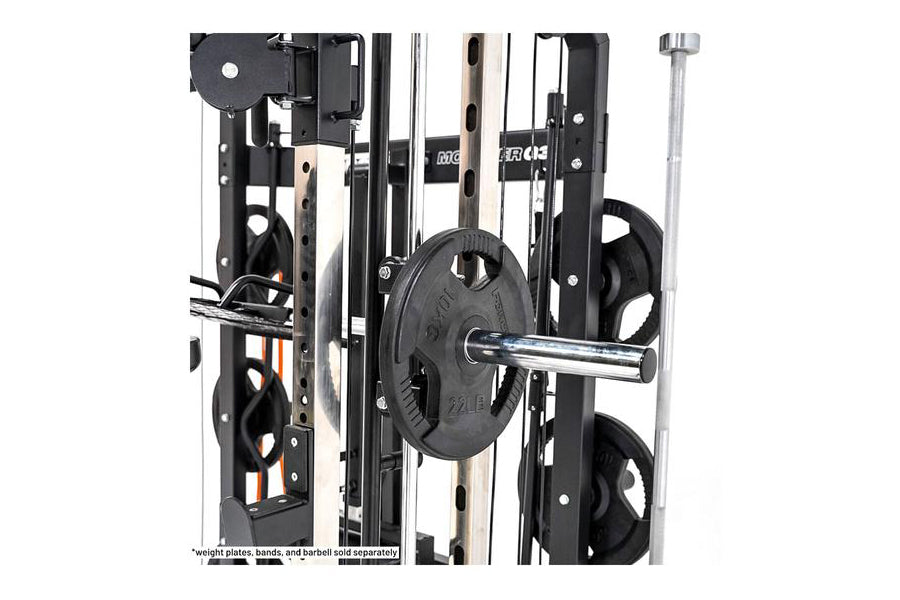 Warrior 801 All-in-One Functional Trainer Cable Crossover Home Gym with Smith Machine - Strength Training Equipment for Full Body Workouts at Home (Summer Sale)