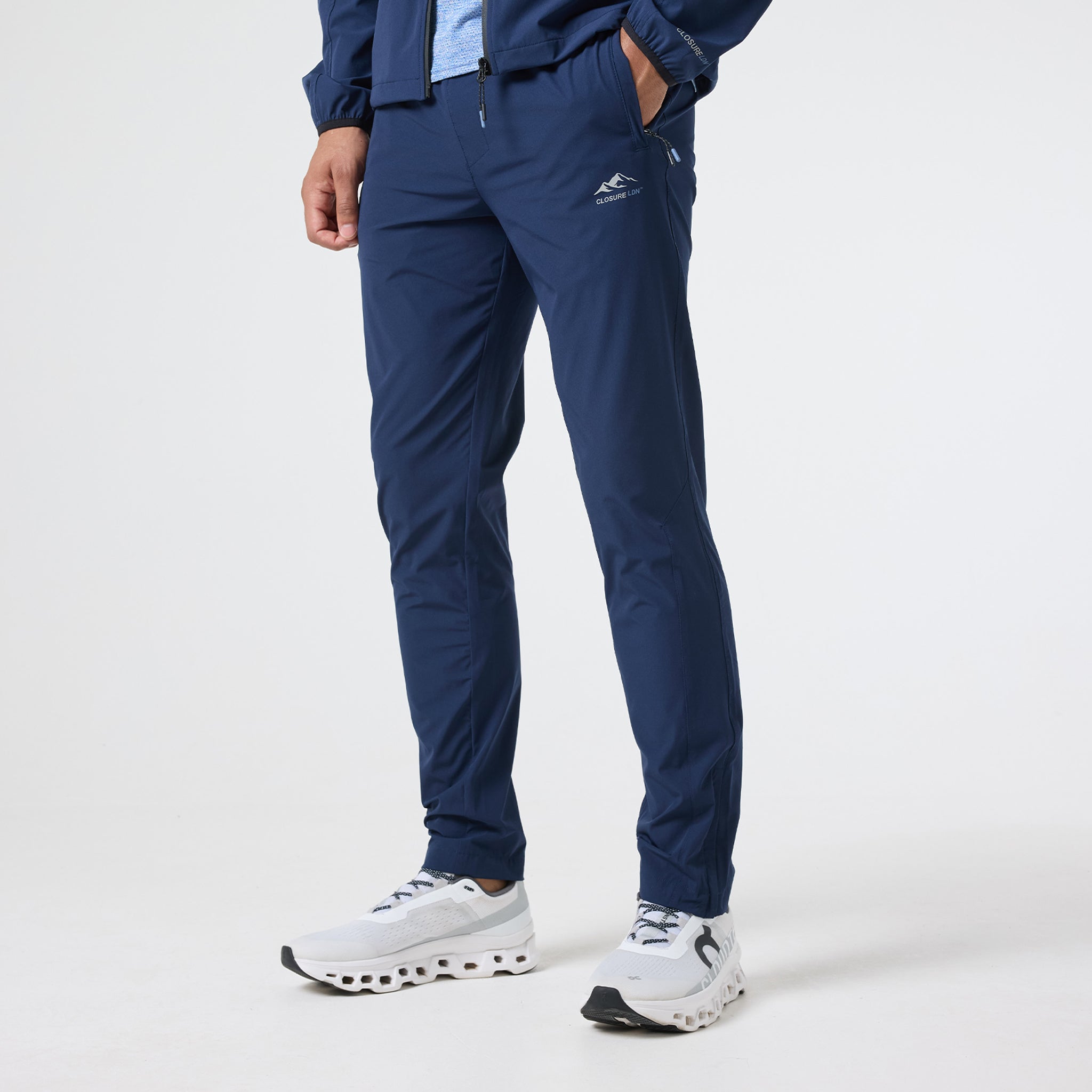 High-Performance Tech Pants for Men - Comfortable & Durable Navy Blue Workout & Travel Pants | Perfect for Gym, Running, Hiking & Everyday Wear