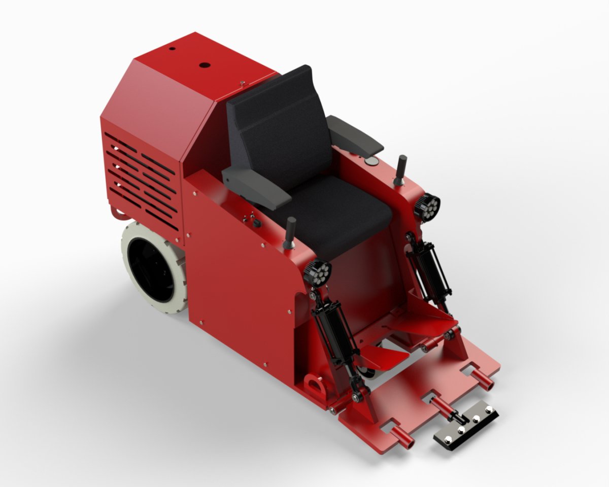 BRB 3000 Ride On Scraper - Heavy Duty Floor Scraping Machine for Professional Construction & Renovation | Perfect for Removing Tile, Vinyl & Epoxy Flooring