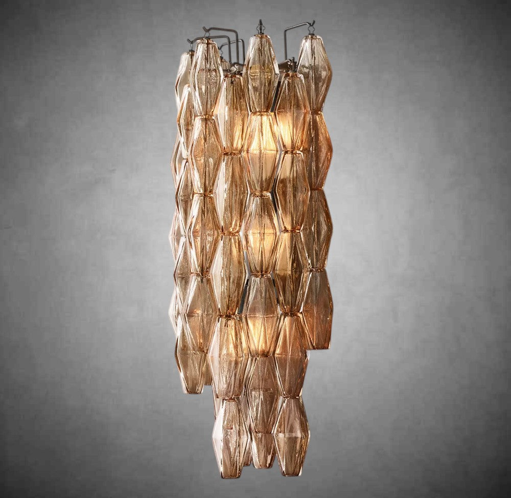 Renee Smoke Glass Wall Sconce - 19