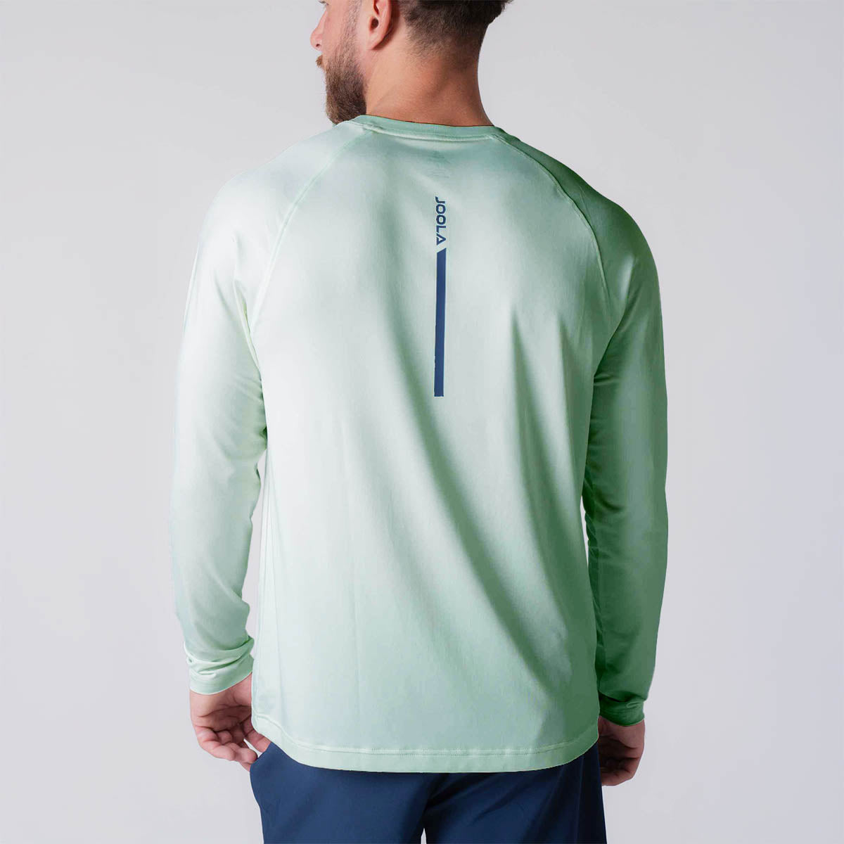 Men's Long Sleeve Tennis Shirt - Breathable Moisture-Wicking Performance Top for Court Sports & Casual Wear