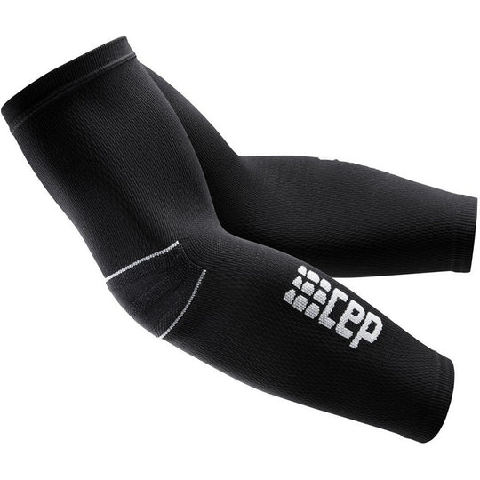 CEP Compression Arm Sleeves for Men & Women - Black/Grey - UV Protection & Muscle Support for Running, Cycling & Outdoor Sports