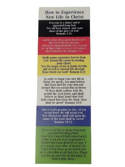 Plan of Salvation Bookmarks - Inspirational Religious Bookmarks for Bible Study, Church Services & Sunday School (Pack of 50) - Perfect Christian Gift & Church Supplies by Thelma's Shop