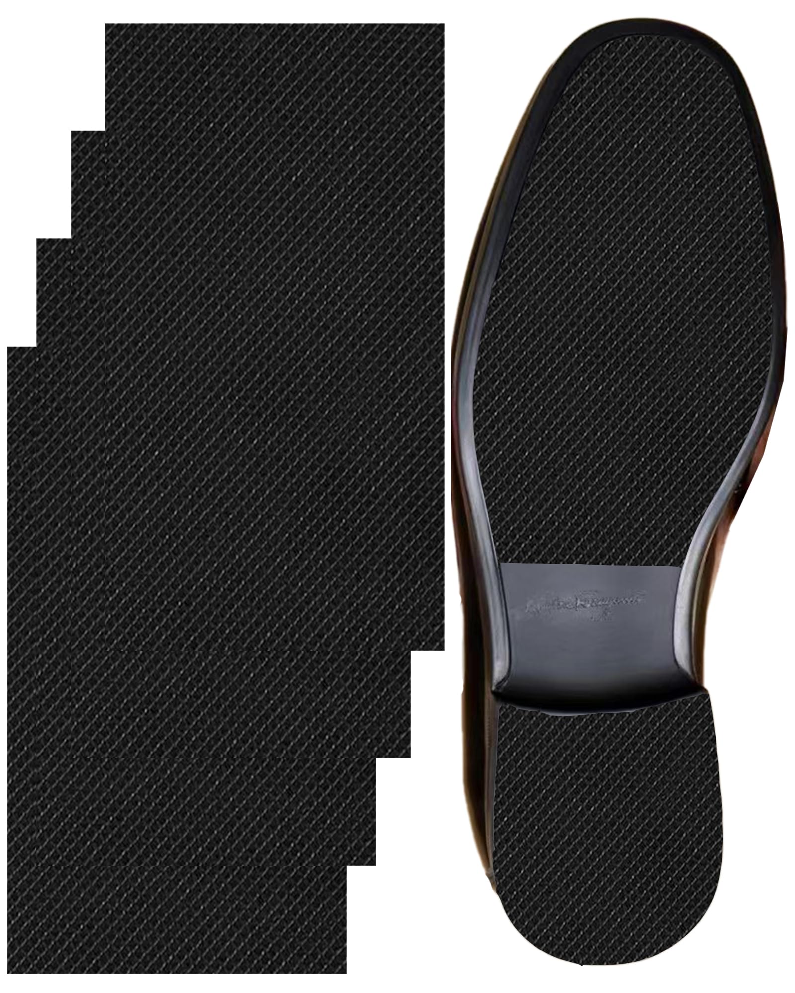 Non-Slip Shoe Sole Protectors for High Heels - Self-Adhesive Silicone Grips to Prevent Sliding & Restore Shoe Bottoms (4PCS, 8