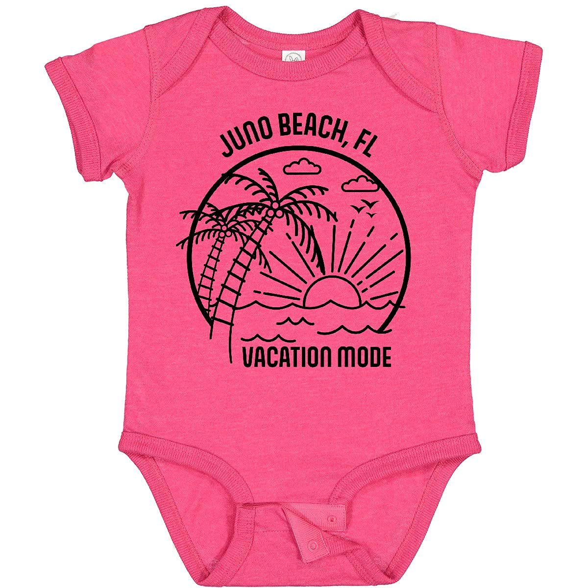 Inktastic Summer Vacation Mode Juno Beach Florida Baby Bodysuit - Cute Florida-Themed Outfit for Infants, Beach Trips & Family Vacations