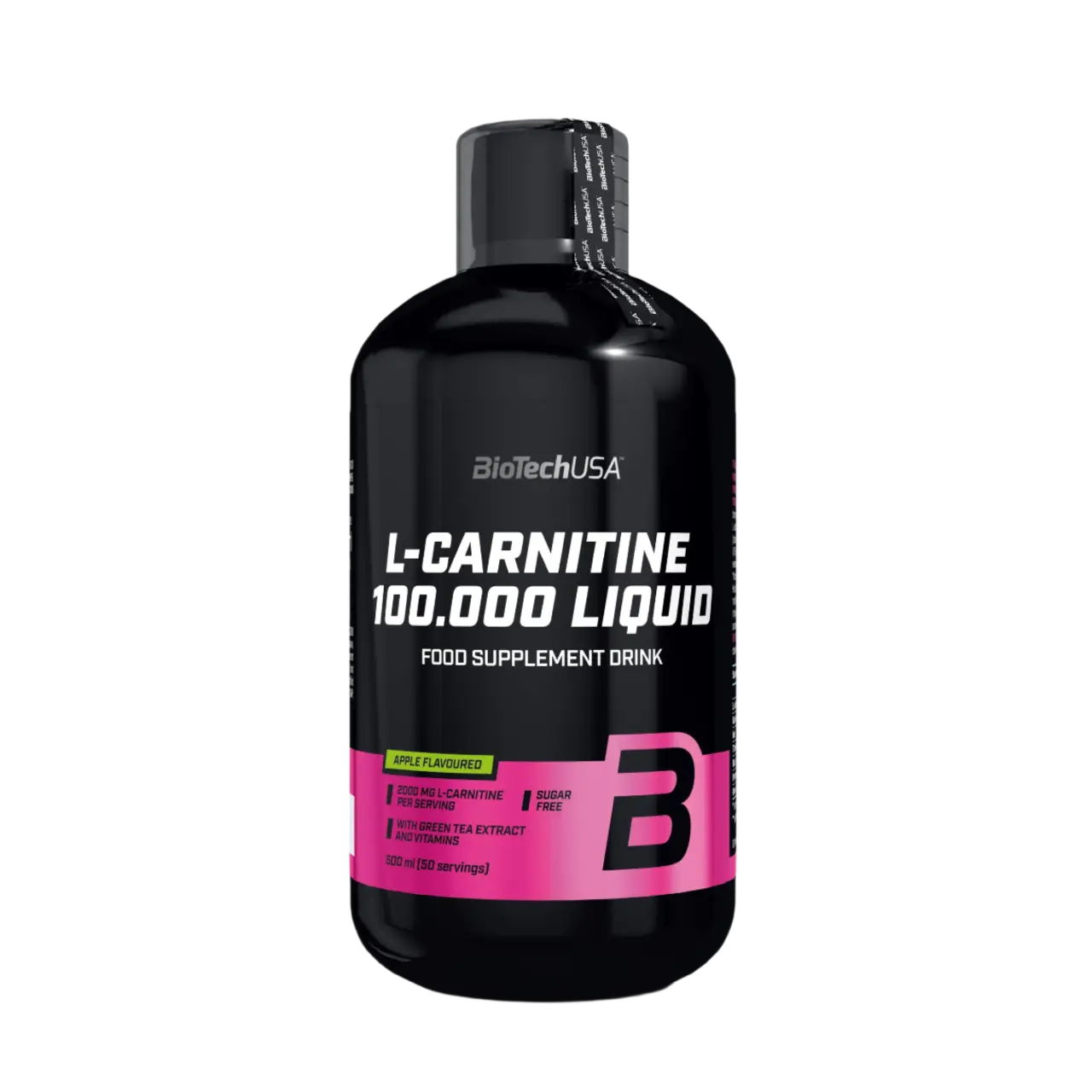 BioTech USA L Carnitine 100,000 Apple Flavor 500ml - Premium Liquid Supplement with 2000mg Per Serving for Weight Loss, Energy Boost & Workout Performance | Ideal for Fitness Enthusiasts & Active Lifestyle