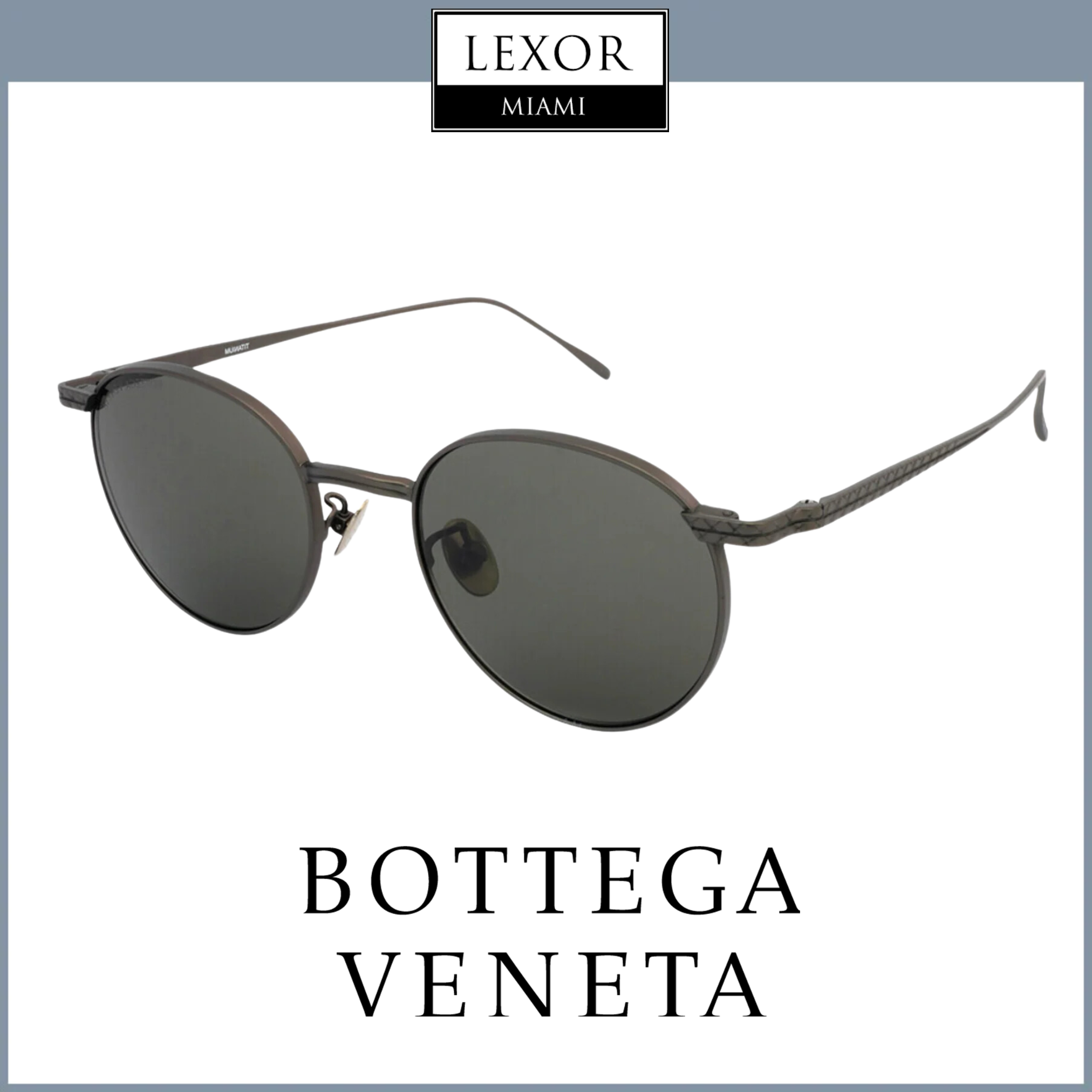 Bottega Veneta BV0249S 002 50mm Unisex Sunglasses - UV Protection, Polarized Lenses for Men & Women - Perfect for Driving, Beach & Outdoor Activities