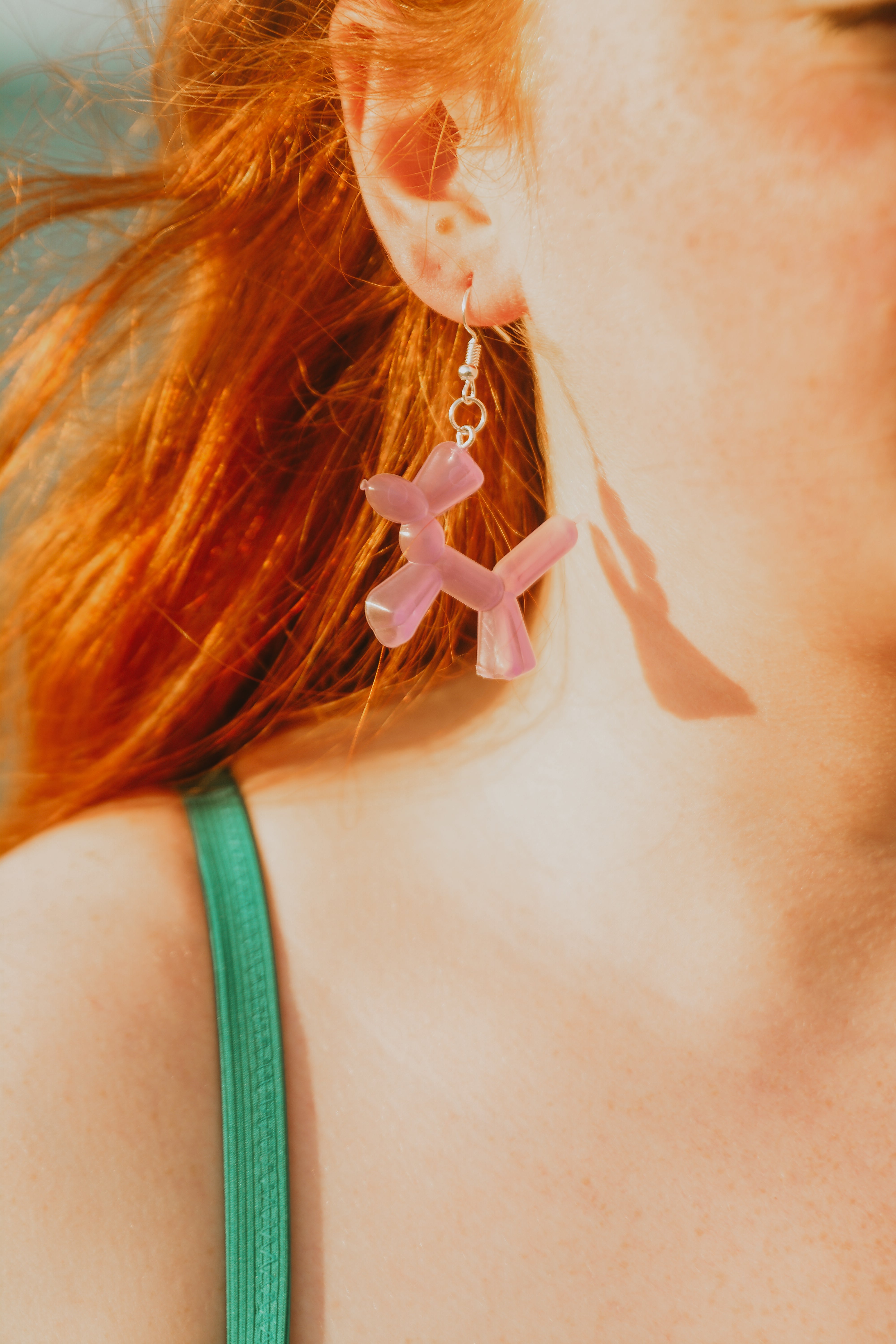 Purple Balloon Animal Earrings - Fun & Playful Dangle Earrings for Women & Teens - Perfect for Parties, Carnivals & Costume Events