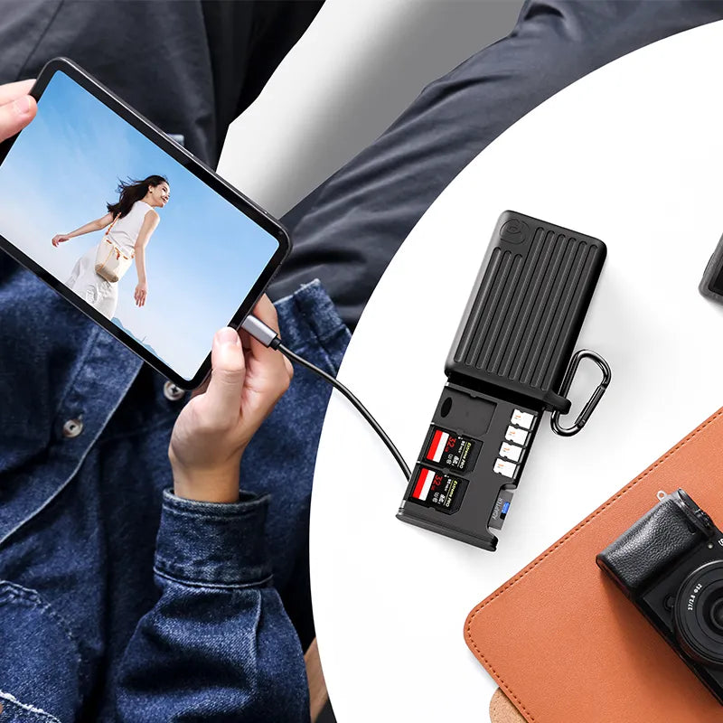 Ulanzi MCR 01 & MCR 02 High-Speed Multi-Card Reader for SD, Micro SD, CF - Perfect for Photographers, Videographers & Content Creators