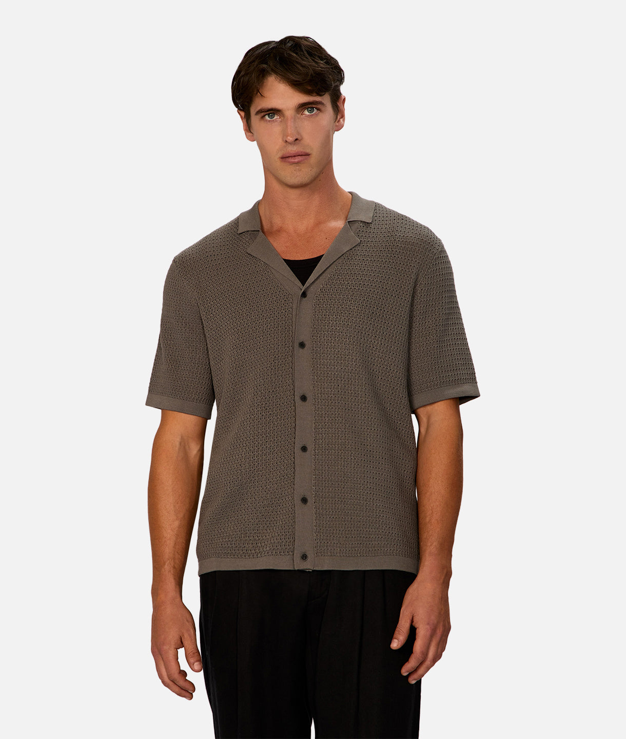 Sevona Short Sleeve Shirt for Men - Stylish Casual Button Down Top in Oregano Green | Perfect for Office, Date Night & Summer Outfits