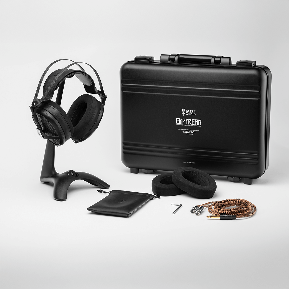 Meze Empyrean II Premium Audiophile Headphones with Manta Stand - Limited Winter Soundscapes Bundle (Open Box) - Perfect for Home Studio, Music Production & Hi-Fi Listening