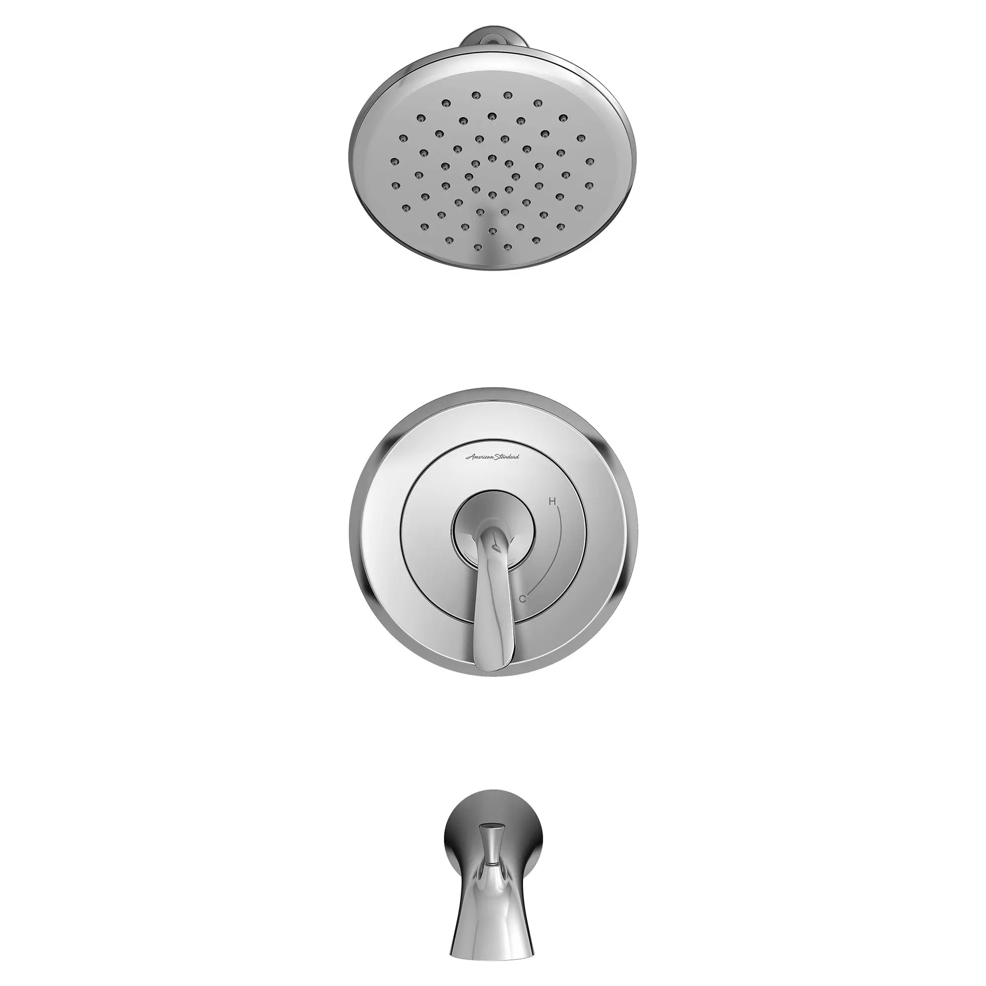 Fluent 1.8 GPM Water Saving Shower Trim Kit with Double Ceramic Pressure Balance Cartridge & Lever Handle - Perfect for Bathroom Renovation & Water Conservation