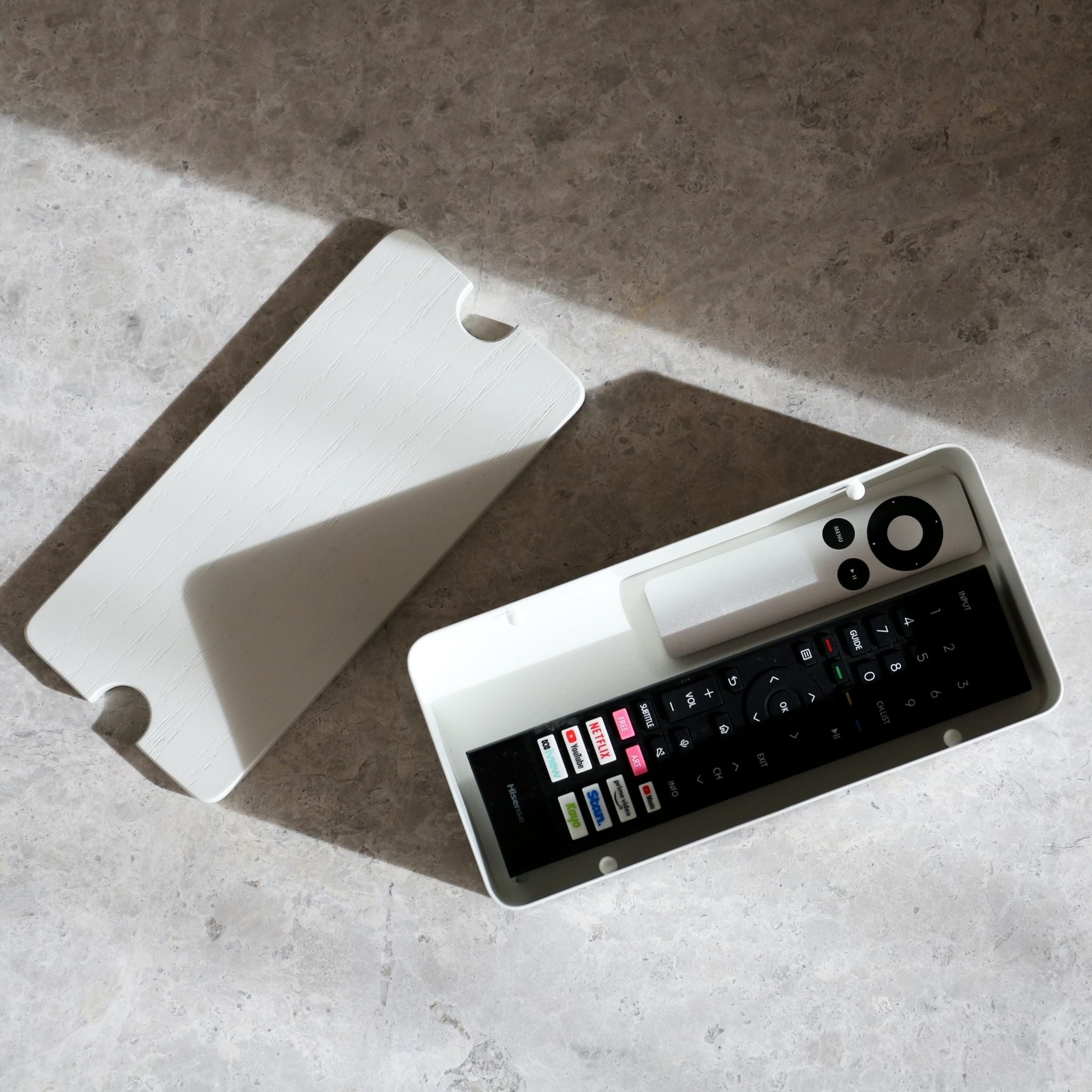 DESIGNSTUFF White Storage Box With Adjustable Dividers - Perfect for Home Organization, Office Supplies & Craft Storage