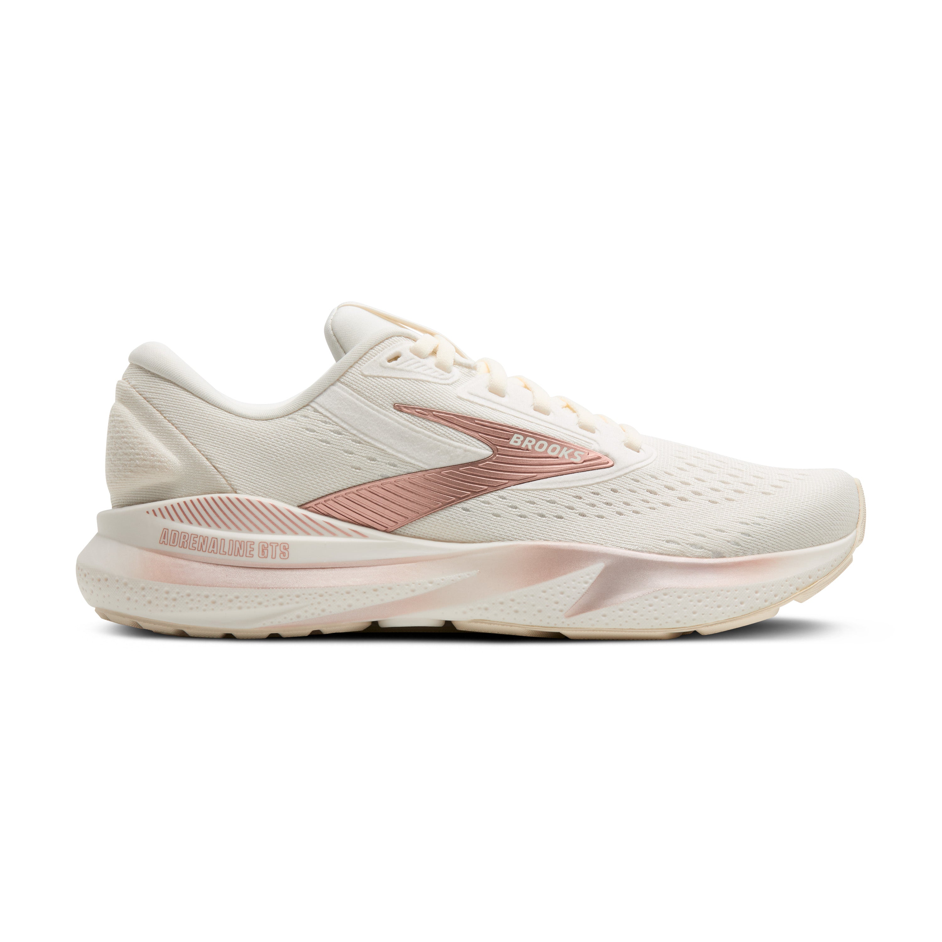 Women's Adrenaline GTS 24 Running Shoes - Lightweight Support for Jogging & Training (Coconut/Rose Gold/White) | Perfect for Road Running, Gym Workouts & Daily Comfort