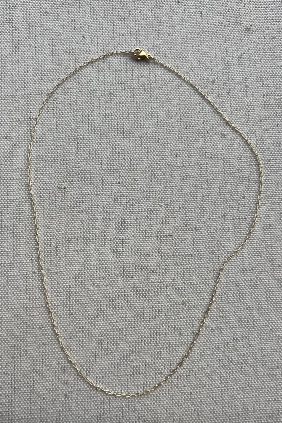 Mini Cable Chain Necklace - 16 Inch Dainty Gold Chain for Women, Perfect for Layering & Everyday Wear | Jewelry Gift for Her