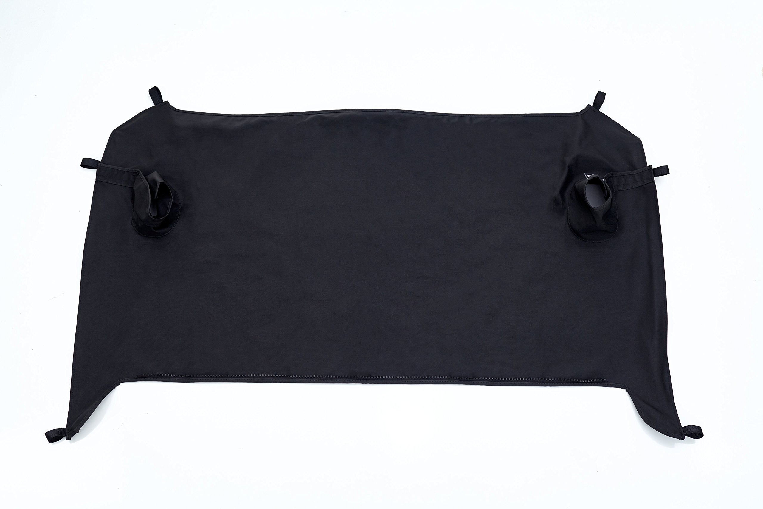 RAMPAGE PRODUCTS Black Diamond Vinyl Tonneau Cover for 2007-2018 Jeep Wrangler JKU 4-Door | Waterproof Truck Bed Cover | Model 731035 | Perfect for Outdoor Adventures & Cargo Protection