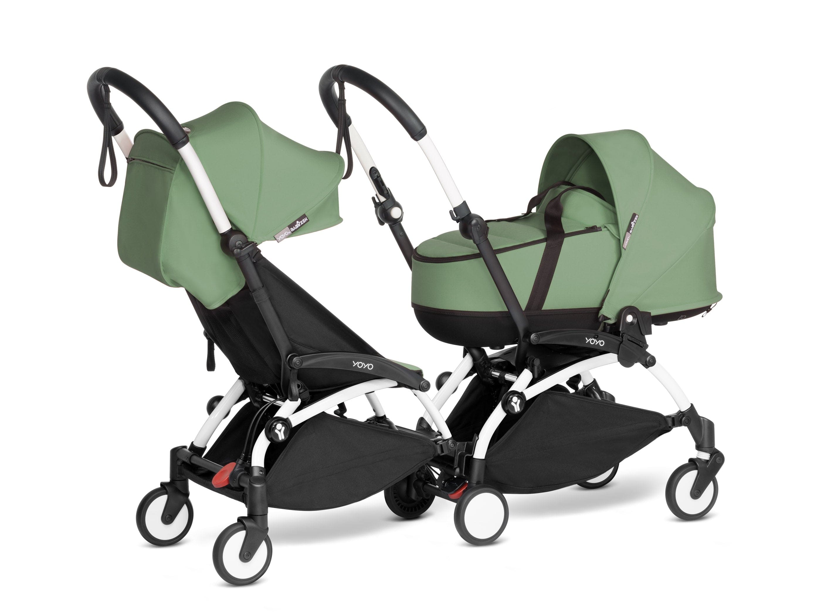 Stokke YOYO 3 Double Stroller with Bassinet & Toddler Seat - Lightweight Compact Travel Stroller for Twins or Siblings (Ages 0-4) | Perfect for City Walks, Air Travel & Everyday Use
