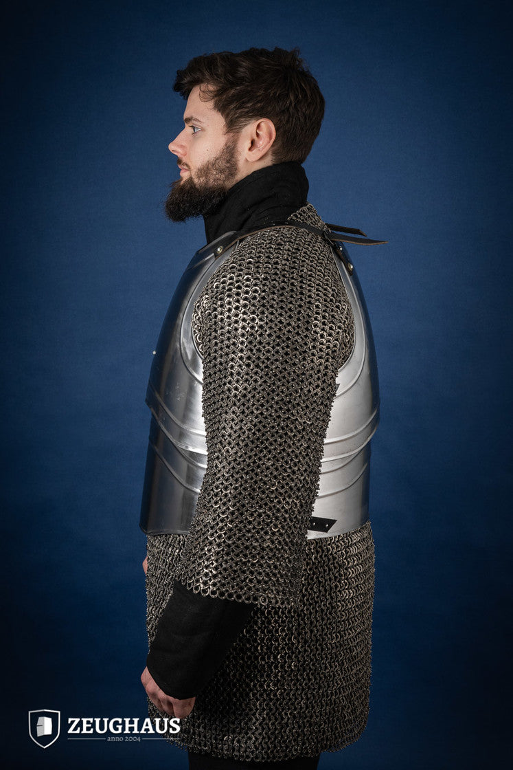 Cuirass Warrior Polished Armor - Medieval Knight Costume for Cosplay, LARP & Renaissance Fairs | Historical Reenactment & Theater Performance