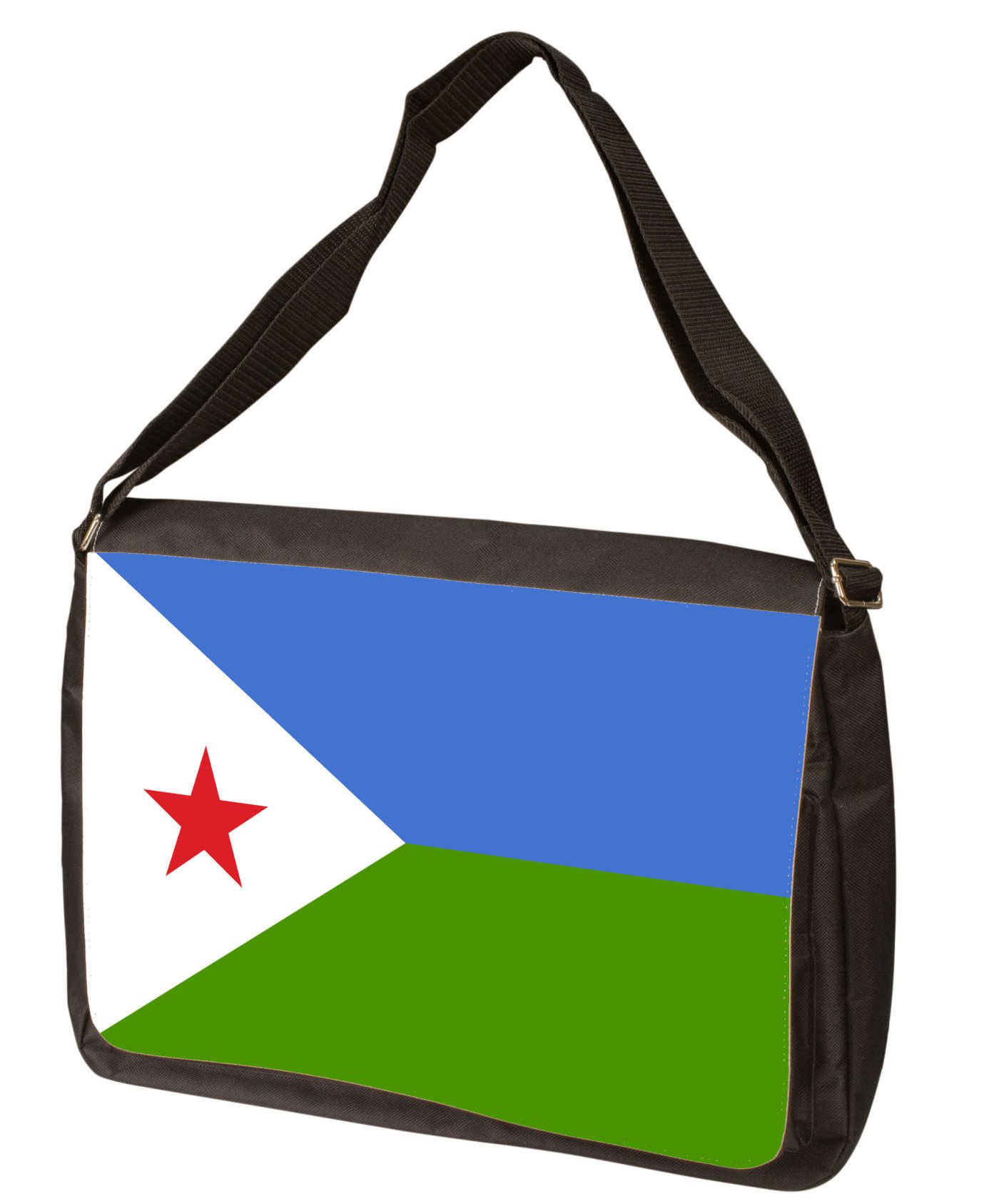 Djibouti Flag Messenger Bag for Men & Women - Durable Shoulder Bag with Adjustable Strap - Laptop Bag for Work, School & Travel - Perfect for Daily Commute, College & Business Use
