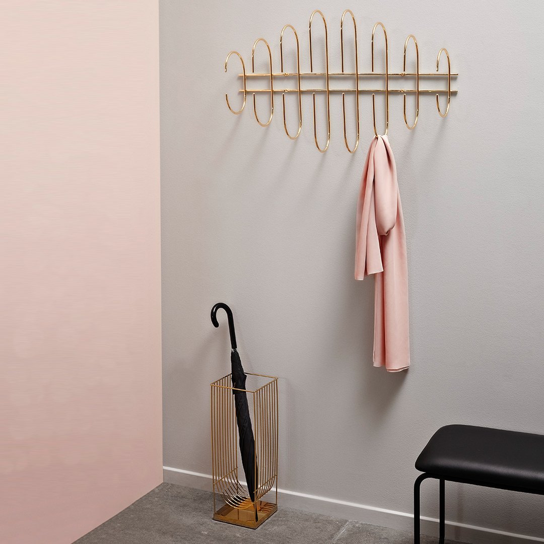Stylish Curved Umbrella Stand - Heavy Duty Indoor/Outdoor Holder for Patio, Entryway, and Home Decor