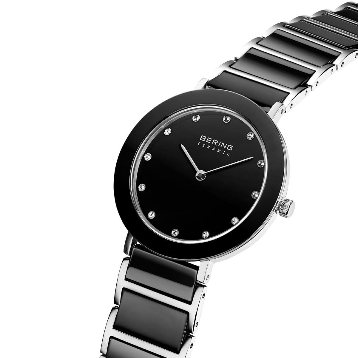 BERING Women's Ceramic Watch with Quartz Movement - Stainless Steel & Sapphire Glass Bracelet (Model 11435-XXX) | Elegant Timepiece for Business, Casual & Special Occasions
