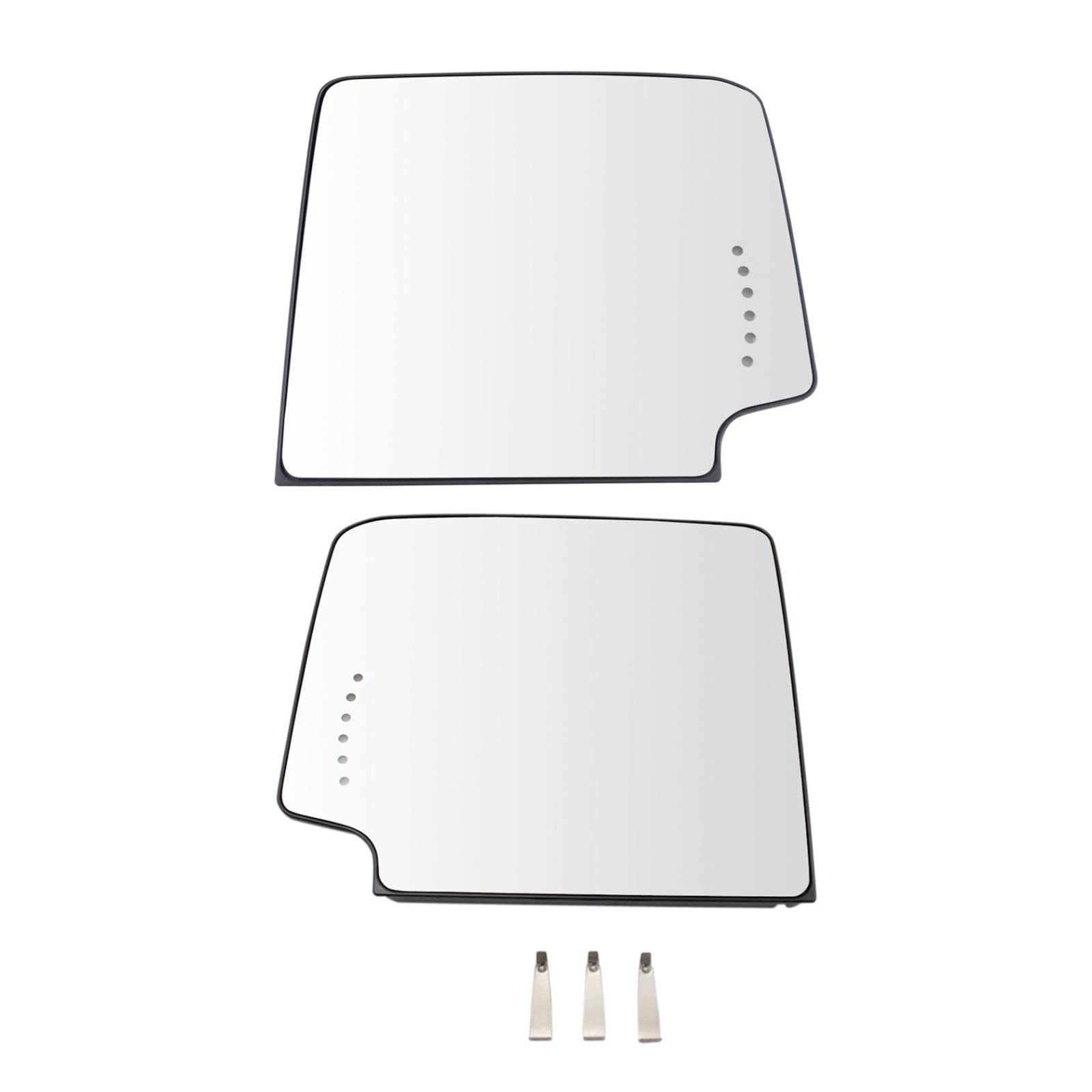 Power Heated Signal Towing Mirror Glass Upper Pair for GM Pickup Trucks - Enhanced Visibility & Safety for Towing & Winter Driving