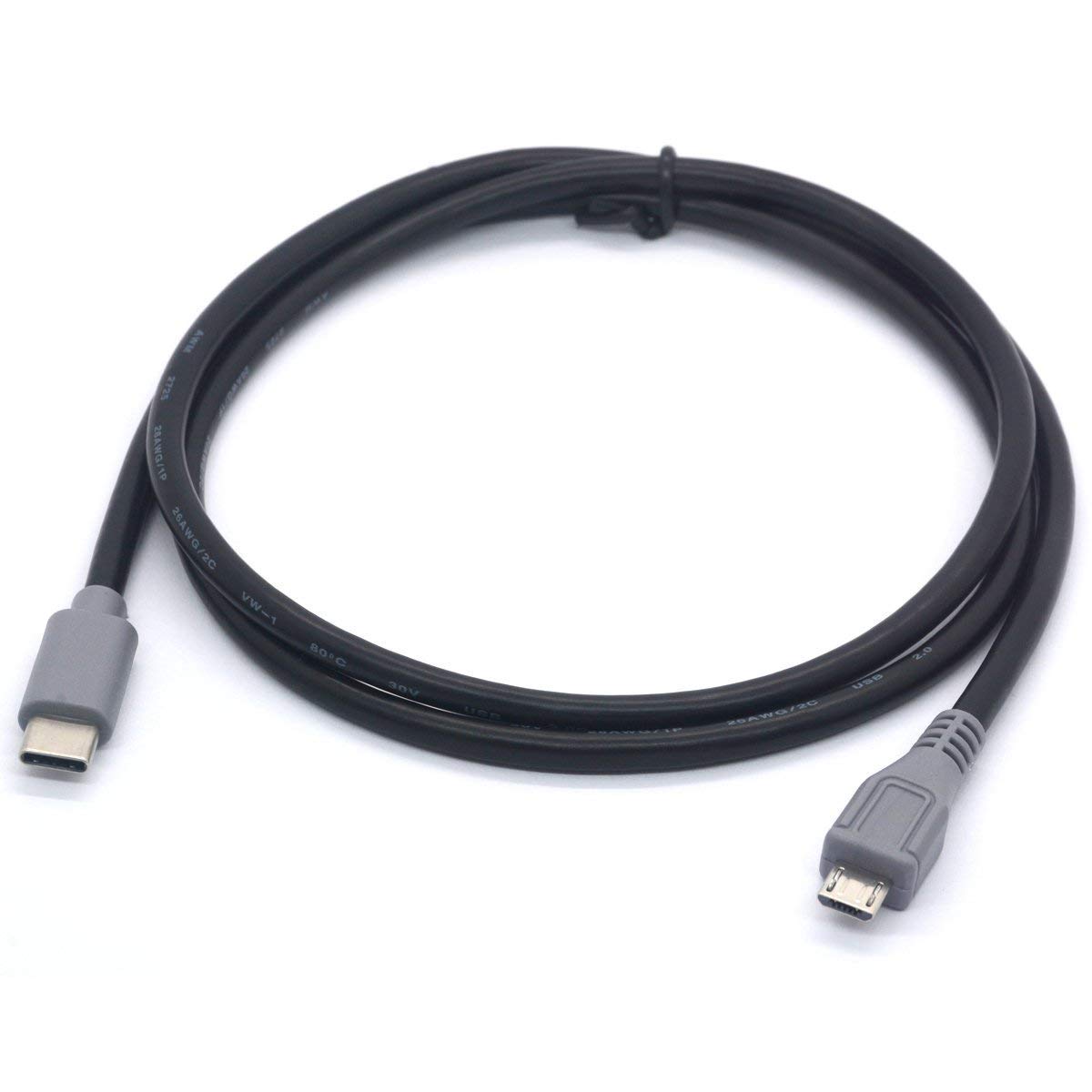 USB C to Micro USB Cable - 3.3ft Type C Male to Micro USB B Male Fast Charging & Data Sync Cord for MacBook, Dell XPS 13/15, Chromebook Pixel - Perfect for Travel, Office & Home Charging (1 Meter)